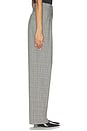 view 3 of 6 PANTALON DOUBLE WAISTBAND TAILORED WIDE LEG in Grey