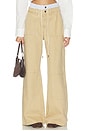 view 1 of 6 Double Waistband Wide Leg Pant in Tan