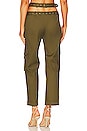 view 3 of 4 Criss Cross Waistband Cargo Pocket Pants in Olive