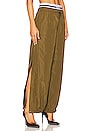 view 3 of 5 Double Waistband Track Pants in Olive