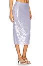 view 2 of 6 Sheer Sequin Pencil Skirt in Lilac