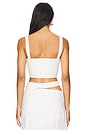 view 3 of 4 Leather Belt Bustier in Ivory