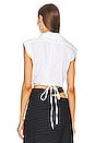 view 3 of 4 Sleeveless Draped Shirt in Ivory