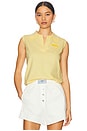 view 1 of 5 Knitted Polo Top in Pale Yellow