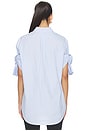 view 3 of 5 Knotted Sleeve Shirt in Sky Blue