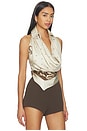 view 2 of 4 Printed Halter Top in Ivory