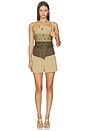 view 4 of 4 Waistband Corset in Brown