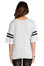 view 3 of 5 Athletica Short Sleeve Crew Sweatshirt in Light Grey Heather