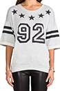 view 4 of 5 Athletica Short Sleeve Crew Sweatshirt in Light Grey Heather
