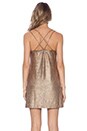 view 3 of 4 Swallowtail Dress in Rose Gold in Rosegold