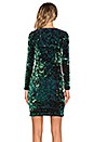 view 3 of 4 Meli Dress in Green Iridescent Sequin