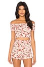 view 1 of 5 Maribelle Top in Pink Daisy Ribbon