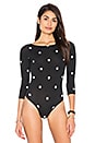 view 2 of 5 Bella Bodysuit in BW Polka