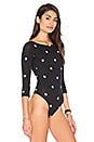 view 3 of 5 Bella Bodysuit in BW Polka