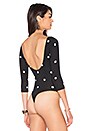 view 4 of 5 Bella Bodysuit in BW Polka