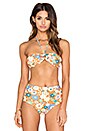 view 1 of 4 60's Ring Bikini Top in Flower Pop
