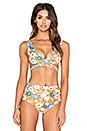 view 1 of 4 Grazer Bikini Top in Flower Pop