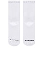 view 3 of 4 The Half Step Sock in White Studded