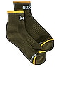 view 1 of 4 Mile High Socks in Olive & Blue