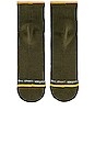 view 4 of 4 Mile High Socks in Olive & Blue