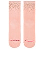 view 4 of 4 양말 in Pink With Crystals Mf