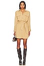 view 1 of 3 The Cadet Mini Shirt Dress in Sand