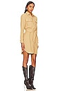 view 2 of 3 The Cadet Mini Shirt Dress in Sand