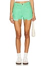 view 1 of 6 The Fun Dip Micro Cut Short in Summer Green