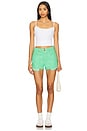 view 5 of 6 The Fun Dip Micro Cut Short in Summer Green