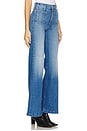 view 2 of 6 The Hustler Roller Patch Pocket Sneak Jeans in Piece By Piece