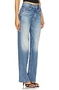 view 2 of 6 The Mid Rise Tunnel Vision Sneak Jeans in I'm A Winner