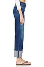 view 3 of 6 The Checkerboard Duster Flood Cuff Jeans in Bunny Hop