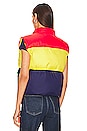 view 4 of 5 The Pillow Talk Tri Color Puffer Vest in Building Block