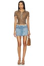 view 5 of 6 The Chip Clip Mini Fray Skirt in Jell-o Shots