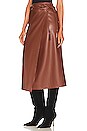 view 3 of 5 The It's-A-Wrap-Midi Skirt in Friar Brown