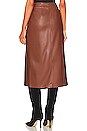 view 4 of 5 The It's-A-Wrap-Midi Skirt in Friar Brown