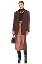 view 5 of 5 The It's-A-Wrap-Midi Skirt in Friar Brown