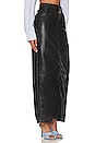 view 2 of 4 X Revolve The Mid Rise Faux Leather Column Skirt in Wax On, Wax Off Black