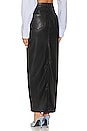 view 3 of 4 X Revolve The Mid Rise Faux Leather Column Skirt in Wax On, Wax Off Black