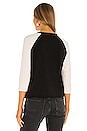 view 3 of 4 The Concert 3/4 Sleeve Cut Off Top in Electric Animal
