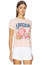 view 2 of 4 The Lil Goodie Ringer Tee in Sangria