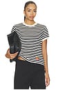 view 1 of 5 The Boxy Goodie Goodie in Small Stripe Slub Jersey