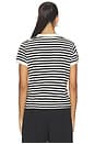 view 4 of 5 The Boxy Goodie Goodie in Small Stripe Slub Jersey