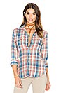 view 1 of 5 The Frenchie Frenchie Button Up in Salmon