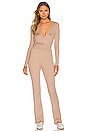 view 1 of 3 Loraine Knit Jumpsuit in Toast