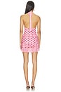 view 3 of 4 Micha Halter Mini Dress in Pink & Brown Dot