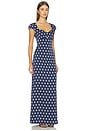 view 2 of 3 VESTIDO DOROTHY in Navy & White Dot