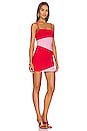 view 2 of 3 Audrina Cami Mini Dress in Pink & Red