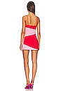 view 3 of 3 Audrina Cami Mini Dress in Pink & Red