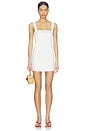 view 1 of 4 Tannie Square Neck Mini Dress in White